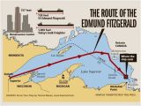 Map Of Lake Michigan Shipwrecks 41 Years Ago Edmund Fitzgerald Sank In Lake Superior Great Lakes