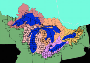 Map Of Lakes In Michigan Facts and Figures the Great Lakes Us Epa
