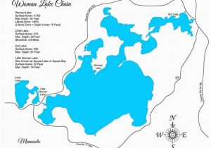 Map Of Lakes In Minnesota Leech Lake Map Population Map Of Us