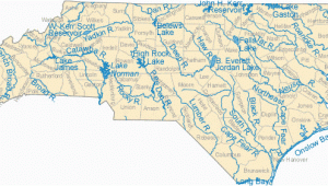 Map Of Lakes In north Carolina Map Of north Carolina