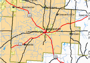 Map Of Lancaster Ohio Lancaster Ohio Map Bnhspine Com