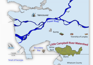 Map Of Langley Bc Canada Little Campbell River Watershed A Rocha Canada