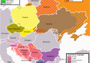 Map Of Languages In Europe File Slavic Languages 2000s Png Wikimedia Commons