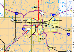 Map Of Lansing Michigan Map Of Lansing Michigan Bnhspine Com