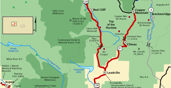 Map Of Leadville Colorado top Of the Rockies Map America S byways Go West Pinterest
