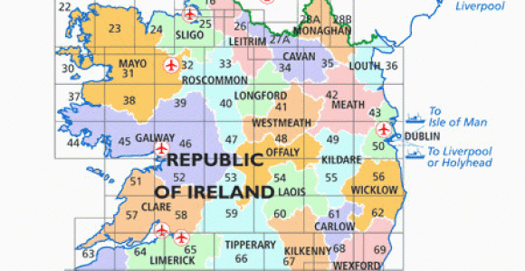 Map Of Leitrim Ireland Osi 34 Cavan Leitrim Longford Meath Monaghan Wanderkarte 1 50 000