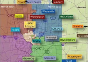 Map Of Lewis Center Ohio Map Of Columbus Ohio and Surrounding Suburbs Secretmuseum