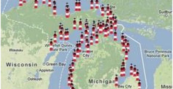 Map Of Lighthouses In Michigan 60 Best New Presque isle Lighthouse Images On Pinterest