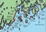 Map Of Lighthouses In Michigan Acadia and Penobscot Bay Maine Lighthouse Map the Lighthouse On