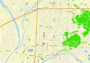 Map Of Lille France Kyoto Japan Printable Exact Vector Map G View Level 16 250 Meters