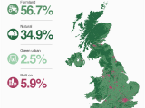 Map Of Local Authorities England How Much Of Your area is Built On Bbc News