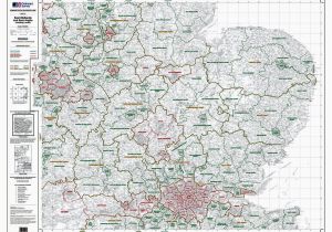 Map Of Local Authorities England Os Administrative Boundary Map Local Government Sheet 6