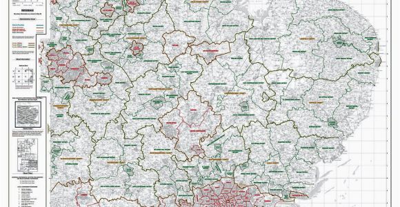 Map Of Local Authorities In England Os Administrative Boundary Map Local Government Sheet 6