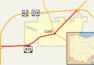Map Of Lodi Ohio Ohio State Route 421 Wikivisually