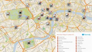 Map Of London England area Map Of London with Must See Sights and attractions Free