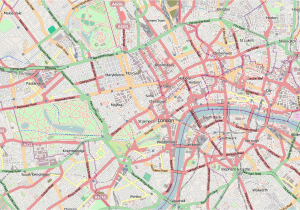 Map Of London England tourist attractions Central London Wikipedia