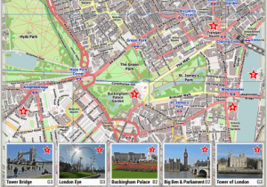 Map Of London England with tourist attractions London Pdf Maps with attractions Tube Stations