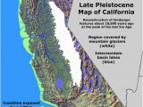 Map Of Lower California California Glaciation Ice Age Coastal Maps Ice Age Ice