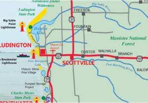 Map Of Ludington Michigan area Colleges In Michigan Map Maps Directions