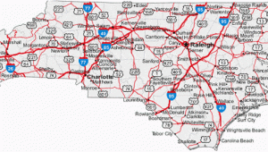 Map Of Major Cities In north Carolina Map Of north Carolina Cities north Carolina Road Map
