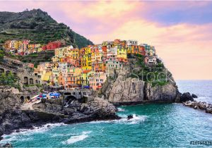 Map Of Manarola Italy Fotografija Colorful Houses On A Rock In Manarola Cinque Terre