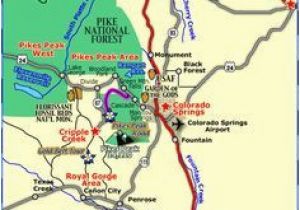 Map Of Manitou Springs Colorado Cheyenne to Colorado Springs Left to Right as Seen From Above at