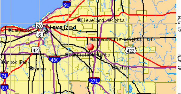 Map Of Maple Heights Ohio Warrensville Heights Ohio Oh 44128 Profile Population Maps