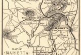 Map Of Marietta Georgia Map Of Marietta In 1864 Marietta Com