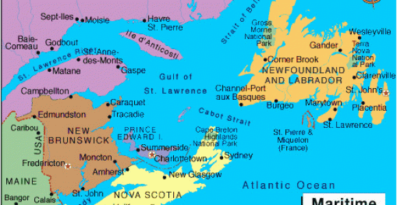Map Of Maritime Provinces Canada Prince Edward island Map Maritime Provinces Map Newfoundland
