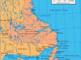 Map Of Maritimes Canada Newfoundland and Labrador East Coast Of Canada In the