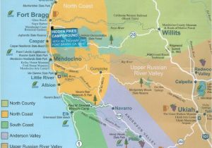 Map Of Mendocino County California Map California Map fort Bragg California California Map