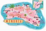 Map Of Menorca Spain Pinterest