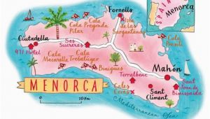 Map Of Menorca Spain Pinterest