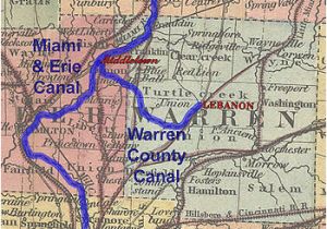 Map Of Miami County Ohio Historic Ohio Canals Revolvy