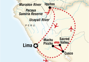 Map Of Michigan Adventure Amazon Riverboat Machu Picchu Adventure In Peru south America G