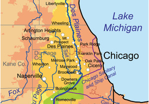 Map Of Michigan and Illinois Des Plaines River Wikipedia