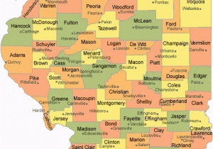 Map Of Michigan and Illinois Illinois County Map