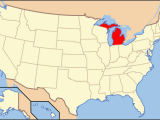 Map Of Michigan and Indiana Index Of Michigan Related Articles Wikipedia