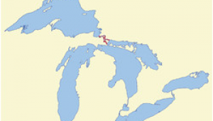 Map Of Michigan and Ontario List Of islands Of Michigan Wikipedia