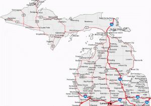 Map Of Michigan and Surrounding States Map Of Michigan Cities Michigan Road Map
