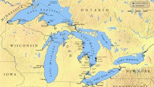 Map Of Michigan and the Great Lakes List Of Shipwrecks In the Great Lakes Wikipedia
