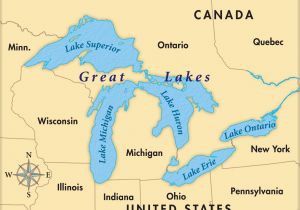 Map Of Michigan and the Great Lakes United States Map Including Great Lakes Awesome United States Map