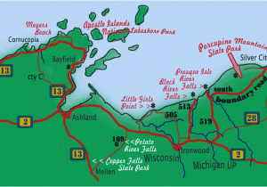 Map Of Michigan and Wisconsin Superior Trails Waterfall Bagging Pinterest Wisconsin Map and