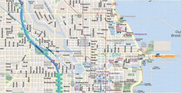 Map Of Michigan Ave Chicago Map Of Chicago Interactive and Printable Maps wheretraveler