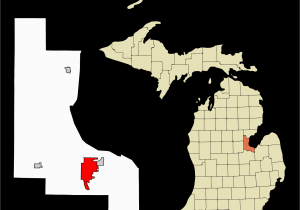 Map Of Michigan by County Datei Bay County Michigan Incorporated and Unincorporated areas Bay