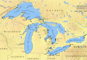 Map Of Michigan Inland Lakes Shipwrecks Of the Great Lakes Region Archaeology Great Lakes