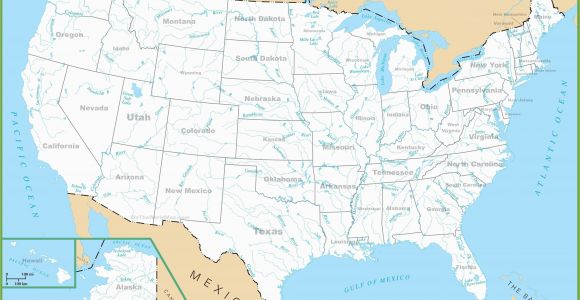 Map Of Michigan Lakes and Rivers United States Map Rivers Save Map the United States with Lakes Valid