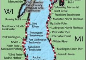 Map Of Michigan Lighthouses 32 Best Lake Michigan Vacation Images Michigan Travel Lake