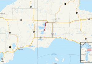 Map Of Michigan Showing Counties H 33 Michigan County Highway Wikipedia