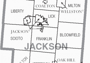 Map Of Michigan townships File Map Of Jackson County Ohio with Municipal and township Labels